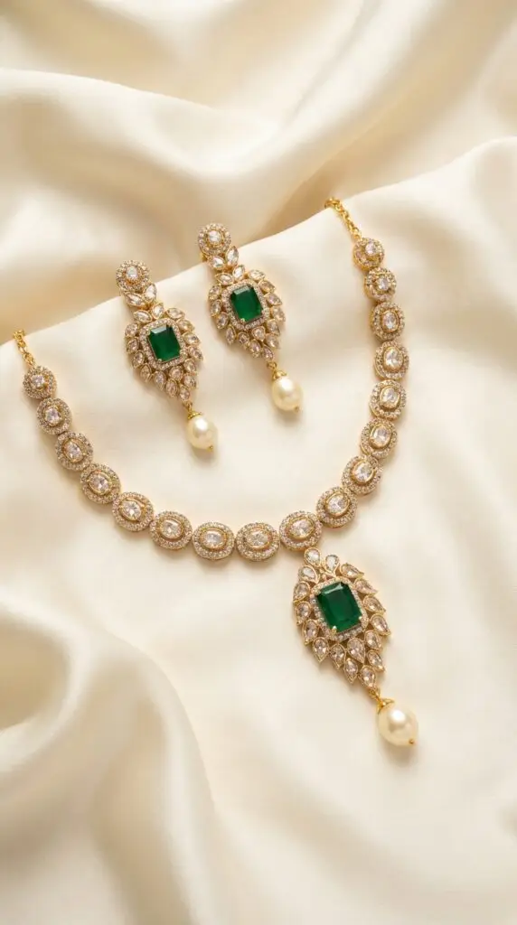 Necklace Set – kundan Polki