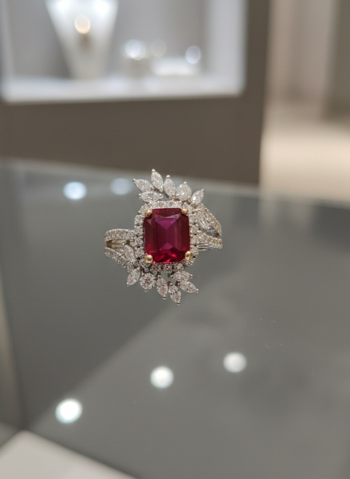 Diamond & Ruby Ring
