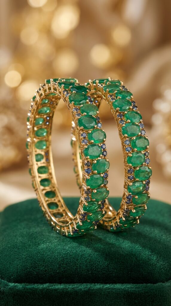 Kara – Emerald & Blue Sapphire
